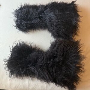 Tall Platform Fur Boots